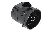 Подрозетник UG 66 одиночный, 650°С, O64мм, h=66мм, для спл. стен, без винтов, черный, полипропилен | код 2003702 | OBO Bettermann