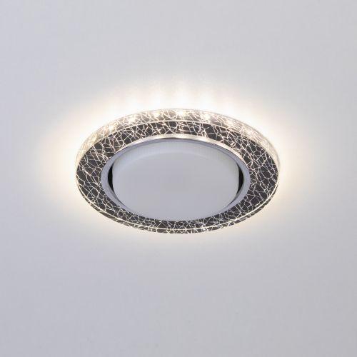 Светильник встраиваемый со светодиодной подсветкой DK LD51 WH/BK GX53 белый черный | код Б0057464 | ЭРА фото 9 Светильник встраиваемый со светодиодной подсветкой DK LD51 WH/BK GX53 белый черный | код Б0057464 | ЭРА фото 9