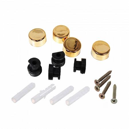 Зеркалодержатель d17 мм без сверления, золото (комплект) - пакет Tech-Krep | код 112585 | Tech-KREP