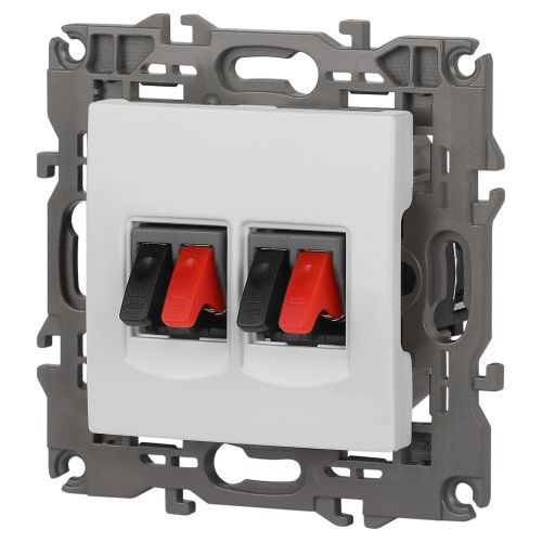 Розетка Elegance 14-3112-01М аудио двойная, белый матовый | код Б0065772 | ЭРА фото 4 Розетка Elegance 14-3112-01М аудио двойная, белый матовый | код Б0065772 | ЭРА фото 4