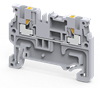 Клемма проходная CP1.5 /3,5x45,3mm, push-in, 2 присоед., 1,5(max 2,5)mm2, 15A, 800V, серая | код CP1.5 | Connectwell