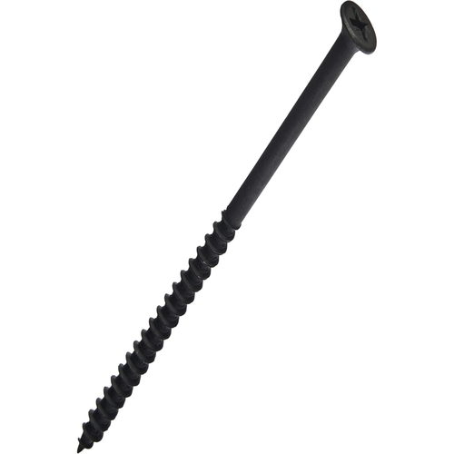 Саморез гипсокартон/дерево 4.8х100 черный | код screw-GD-100 | Крепдил
