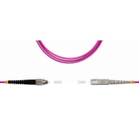 Патч-корд оптический LANMASTER, симплексный, SC/PC-FC/PC, OM4, LSZH, 10 м | код LAN-SC-FC/OM4-10 | LANMASTER