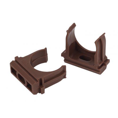 Крепеж-клипса для труб d20мм дуб Эра Б0043221 Крепеж-клипса для труб d20мм дуб Эра Б0043221