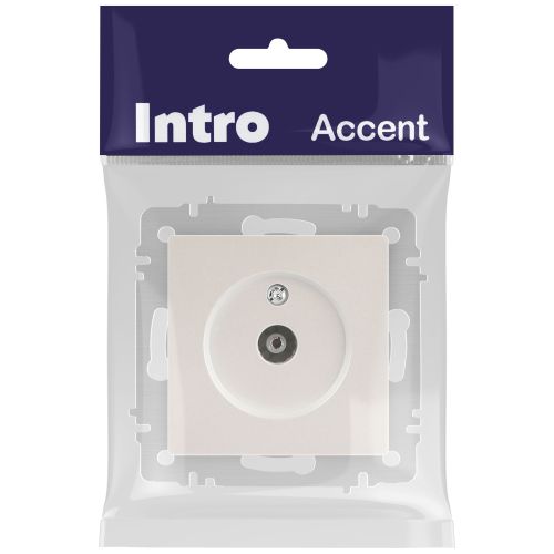 Розетка Intro Accent 6-301-06 TV одиночная, IP20, СУ, перламутр | код Б0063613 | ЭРА фото 2 Розетка Intro Accent 6-301-06 TV одиночная, IP20, СУ, перламутр | код Б0063613 | ЭРА фото 2