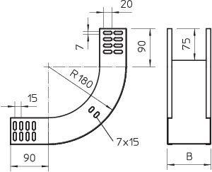 Секция угловая 90° внутренняя, h=60 мм, B=100 мм, FT | код 7007006 | OBO Bettermann Секция угловая 90° внутренняя, h=60 мм, B=100 мм, FT | код 7007006 | OBO Bettermann