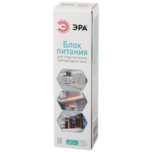 Блок питания для светодиодной ленты LP-LED 60W-IP20-12V-S | код Б0061121 | ЭРА