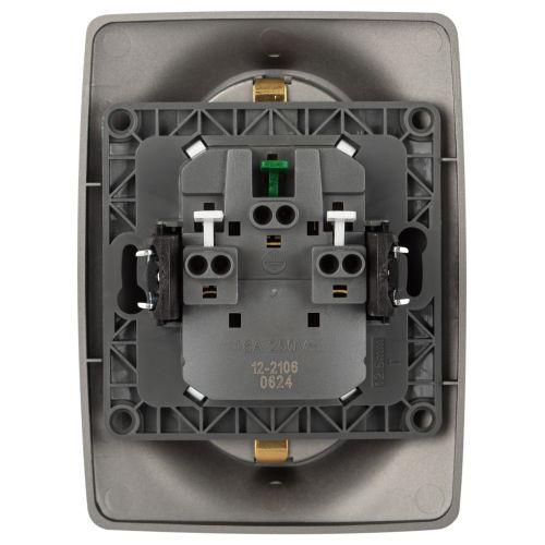 Розетка Серия 12 12-2106-16 , 2X2P+E Schuko, 16А-250В, титан | код Б0065706 | ЭРА фото 4 Розетка Серия 12 12-2106-16 , 2X2P+E Schuko, 16А-250В, титан | код Б0065706 | ЭРА фото 4