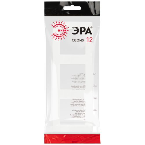 Рамка для розеток и выключателей Серия 12 12-5003-01М на 3 поста, белый матовый | код Б0065738 | ЭРА