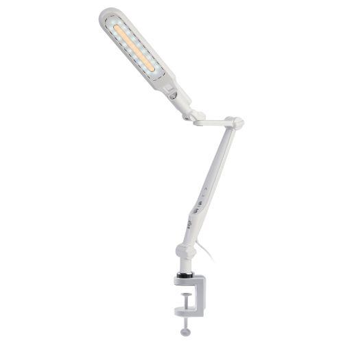 Светильник настольный светодиодный NLED-496-12W-W на на струбцине белый | код Б0052766 | ЭРА фото 4 Светильник настольный светодиодный NLED-496-12W-W на на струбцине белый | код Б0052766 | ЭРА фото 4