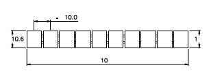 310801/91...100V Маркировочная пластина, шт | код 310801/91...100V | SUPU