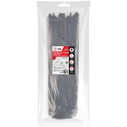 Стяжка кабельная нейлоновая (хомут) морозостойкая 4.8 х 400 мм чёрная 100 шт NO-225-333 | код Б0066107 | ЭРА фото 2 Стяжка кабельная нейлоновая (хомут) морозостойкая 4.8 х 400 мм чёрная 100 шт NO-225-333 | код Б0066107 | ЭРА фото 2