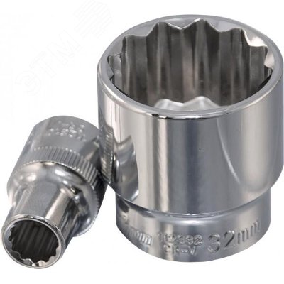 Головка торцевая 12-гранная 1/2''DR, 20 мм | код 112320 | Ombra