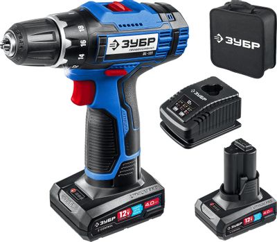 Дрель-шуруповерт Зубр DL-121-42 аккум. патрон:быстрозажимной | код 1877207 | ЗУБР Дрель-шуруповерт Зубр DL-121-42 аккум. патрон:быстрозажимной | код 1877207 | ЗУБР