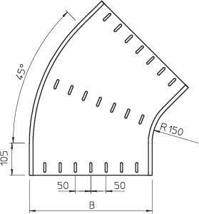 Секция угловая 45град. 60x400 горячий цинк | код 7066406 | OBO Bettermann фото 2 Секция угловая 45град. 60x400 горячий цинк | код 7066406 | OBO Bettermann фото 2