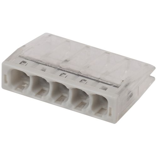 Клемма СМК компактная с пастой серии 245, 5 отверстий, 0,5-2,5 м NO-224-37 | код Б0043955 | ЭРА Клемма СМК компактная с пастой серии 245, 5 отверстий, 0,5-2,5 м NO-224-37 | код Б0043955 | ЭРА