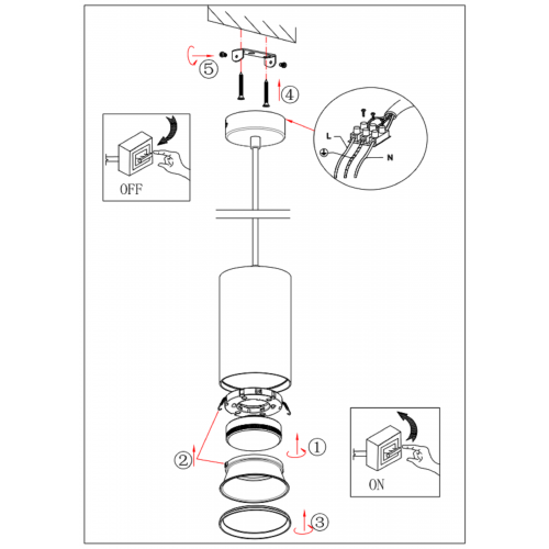 Светильник декоративный подвесной под лампу GX53 алюминий цвет белый+серебро PL12 GX53 WH/SL | код Б0048543 | ЭРА фото 9 Светильник декоративный подвесной под лампу GX53 алюминий цвет белый+серебро PL12 GX53 WH/SL | код Б0048543 | ЭРА фото 9