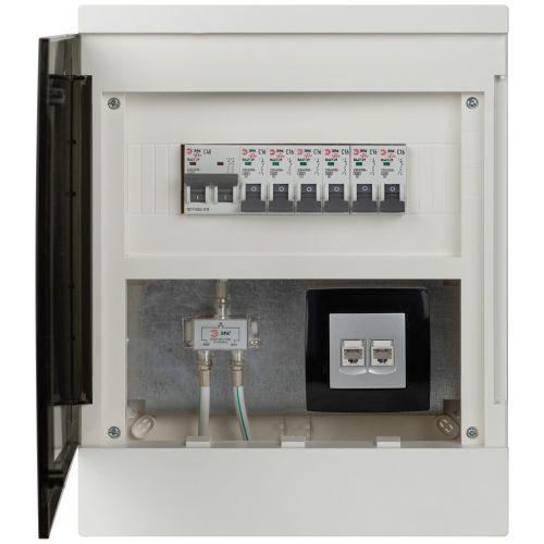 Щит распределительный со слаботочным отсеком ЭРА MultiBox bs-12s навесной пластиковый 12 модулей IP41 | код Б0059314 | ЭРА фото 6 Щит распределительный со слаботочным отсеком ЭРА MultiBox bs-12s навесной пластиковый 12 модулей IP41 | код Б0059314 | ЭРА фото 6