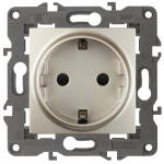 14-2101-04 14-2101-04 ЭРА Розетка 2P+E Schuko, 16A-250В, IP20, Эра Elegance, шампань | код Б0034268 | ЭРА
