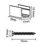 Комплект монтажных клипс для ленты NEON 1515 (10шт) | код V4-NS-00.0053.STR-0013 | Вартон