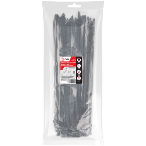 Стяжка кабельная нейлоновая (хомут) 7.6 х 200 мм чёрная (100 шт/уп) NO-225-190 | код Б0066006 | ЭРА фото 2 Стяжка кабельная нейлоновая (хомут) 7.6 х 200 мм чёрная (100 шт/уп) NO-225-190 | код Б0066006 | ЭРА фото 2