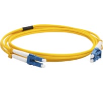 Оптический патч-корд NM дуплексный LC/UPC-LC/UPC, SM G.652D, 3.0 мм, желтый, 2.0 м | код NM-2LC-2LC/SU-2.0 | NEWMAX