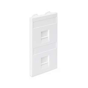 Connect Адаптер на 2 RJ45 CJ545U(FM) CJ546U(FM) шторки CIMA-модуль 52x108мм SC белый | код S76B-9 | Simon