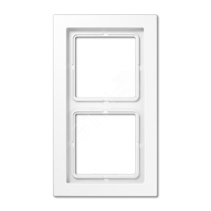 Рамка 2-я для горизонтальной/вертикальной установки Серия- LS-Design Материал- дуропласт Цвет- белый | код LSD982WW | JUNG Рамка 2-я для горизонтальной/вертикальной установки Серия- LS-Design Материал- дуропласт Цвет- белый | код LSD982WW | JUNG