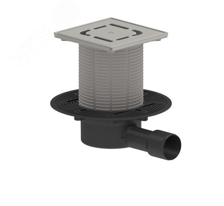 Трап горизонтальный регулируемый ТП-510N-3000 для внутренней канализации 50,40 мм, с решеткой и рамкой из нержавеющей стали 15х15 см и с незамерзающим запахозапирающим устройством | код 101200324 | Татполимер Трап горизонтальный регулируемый ТП-510N-3000 для внутренней канализации 50,40 мм, с решеткой и рамкой из нержавеющей стали 15х15 см и с незамерзающим запахозапирающим устройством | код 101200324 | Татполимер