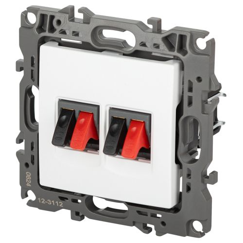 Розетка Серия 12 12-3112-01М аудио двойная, белый матовый | код Б0065713 | ЭРА фото 3 Розетка Серия 12 12-3112-01М аудио двойная, белый матовый | код Б0065713 | ЭРА фото 3