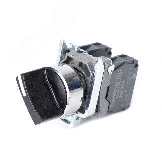 Переключатель SB4 в сборе модульный 22мм 2 позиции с возвратом 1НО+1НЗ | код SB4BD45 | Systeme Electric