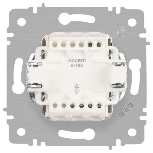 Переключатель Intro Accent 6-103-10 , 10А-250В, IP20, СУ, AL/CU, венге | код Б0063473 | ЭРА фото 4 Переключатель Intro Accent 6-103-10 , 10А-250В, IP20, СУ, AL/CU, венге | код Б0063473 | ЭРА фото 4