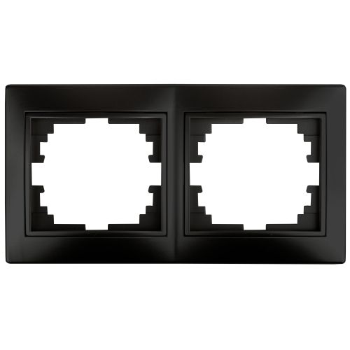 Рамка для розеток и выключателей Intro Plano 1-502-05 на 2 поста горизонтальная, СУ, антрацит | код Б0044579 | ЭРА Рамка для розеток и выключателей Intro Plano 1-502-05 на 2 поста горизонтальная, СУ, антрацит | код Б0044579 | ЭРА