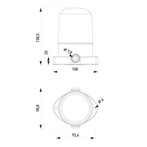 Светильник для бани керамика/стекло прямой IP54 E27 max 60Вт 135х110х85 белый НББ 02-60-001 | код Б0064005 | ЭРА фото 2 Светильник для бани керамика/стекло прямой IP54 E27 max 60Вт 135х110х85 белый НББ 02-60-001 | код Б0064005 | ЭРА фото 2