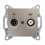 SEDNA TV/SAT РОЗЕТКА оконечная, 1dB, ТИТАН | код SDN3401668 | Systeme Electric
