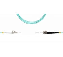 Патч-корд оптический LANMASTER, симплексный, LC/PC-ST/PC, OM3, LSZH, 20 м | код LAN-LC-ST/OM3-20 | LANMASTER