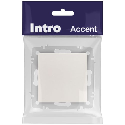Переключатель перекрестный Intro Accent 6-108-06 , 10А-250В, IP20, СУ, перламутр | код Б0063590 | ЭРА