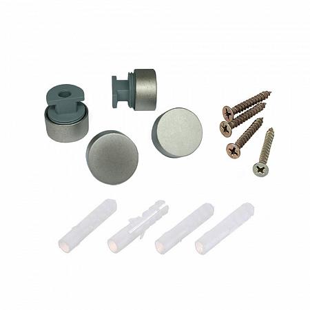 Зеркалодержатель d17 мм без сверления, никель матовый (комплект) - пакет Tech-Kr | код 112586 | Tech-KREP Зеркалодержатель d17 мм без сверления, никель матовый (комплект) - пакет Tech-Kr | код 112586 | Tech-KREP