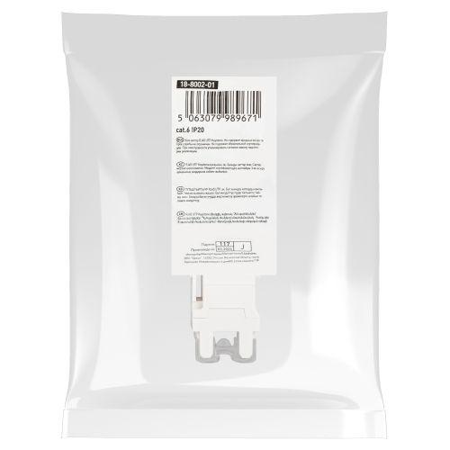 Люки ОФИС 18-8002-01 Коннектор RJ45 CAT6 UTP Keystone, цвет белый | код Б0063290 | ЭРА фото 2 Люки ОФИС 18-8002-01 Коннектор RJ45 CAT6 UTP Keystone, цвет белый | код Б0063290 | ЭРА фото 2