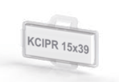 808 657, KCIPR-S 15X39, Маркировка для держателя KBE, Жесткие ПВХ, 15x39, Серебристый, Размер карты 116x165 мм | код 0.0.0.8.08657 | KLEMSAN