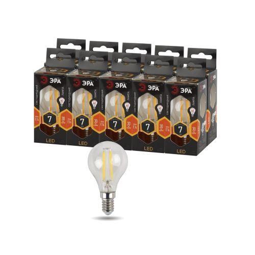 Лампа светодиодная декоративная LED 7 Вт 910Лм 2700К шар, филамент теплый E14 230В F-LED P45-7W-827-E14 | код Б0027946 | ЭРА фото 5 Лампа светодиодная декоративная LED 7 Вт 910Лм 2700К шар, филамент теплый E14 230В F-LED P45-7W-827-E14 | код Б0027946 | ЭРА фото 5