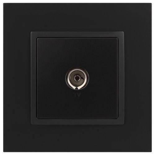 Розетка TV одиночная, Эра Elegance, антрацит, 14-3101-05 | код Б0034294 | ЭРА фото 3 Розетка TV одиночная, Эра Elegance, антрацит, 14-3101-05 | код Б0034294 | ЭРА фото 3