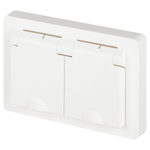 Розетка Intro Style 7-210-01 2х2P+E Schuko с крышкой штор., 16А-250В, СУ, IP44, белый | код Б0062873 | ЭРА фото 3 Розетка Intro Style 7-210-01 2х2P+E Schuko с крышкой штор., 16А-250В, СУ, IP44, белый | код Б0062873 | ЭРА фото 3