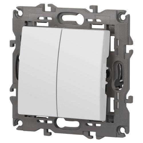 Переключатель Elegance 14-1112-01М перекрёстный двойной, 10АХ-250В, белый матовый | код Б0065795 | ЭРА фото 5 Переключатель Elegance 14-1112-01М перекрёстный двойной, 10АХ-250В, белый матовый | код Б0065795 | ЭРА фото 5