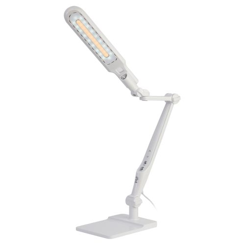 Светильник настольный светодиодный NLED-497-12W-W на струбцине и с основанием белый | код Б0052770 | ЭРА фото 5 Светильник настольный светодиодный NLED-497-12W-W на струбцине и с основанием белый | код Б0052770 | ЭРА фото 5