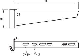Кронштейн 610мм горячий цинк | код 6421490 | OBO Bettermann Кронштейн 610мм горячий цинк | код 6421490 | OBO Bettermann