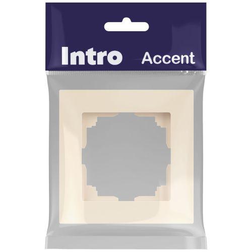 Рамка для розеток и выключателей Intro Accent 6-501-02 на 1 пост, СУ, слоновая кость | код Б0063736 | ЭРА фото 2 Рамка для розеток и выключателей Intro Accent 6-501-02 на 1 пост, СУ, слоновая кость | код Б0063736 | ЭРА фото 2