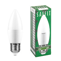 Лампа светодиодная, 15W 230V E27 4000K C37, SBC3715 | код 55206 | SAFFIT