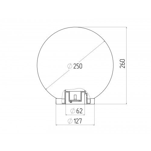 Светильник на опору/кронштейн НТУ 01-60-251 шар белый IP44 Е27 max60Вт d250mm | код Б0048736 | ЭРА Светильник на опору/кронштейн НТУ 01-60-251 шар белый IP44 Е27 max60Вт d250mm | код Б0048736 | ЭРА
