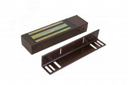 Замок электромагнитный, сила удержания 500кг, цветкоричневый | код ML-395 KB | AccordTec